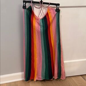 Multicolor Striped Farm Rio Women's Dress